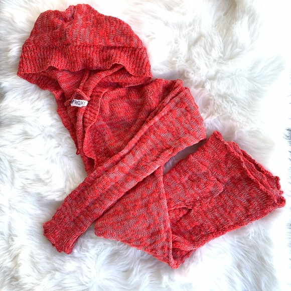 Roxy Warm Heart Hooded Poncho Sweater - Picture 4 of 6